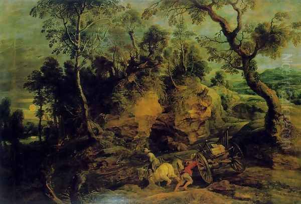 The Stone Carters Oil Painting by (studio of) Rubens, Peter Paul