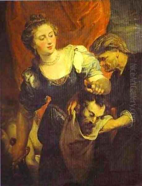 Judith With The Head Of Holofernes 1620-1622 Oil Painting by (studio of) Rubens, Peter Paul