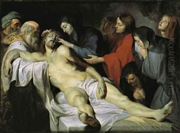The Lamentation c 1613 1614 Oil Painting by (studio of) Rubens, Peter Paul