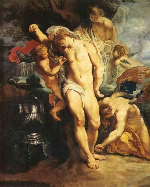 The Martyrdom of St Sebastian Oil Painting by (studio of) Rubens, Peter Paul