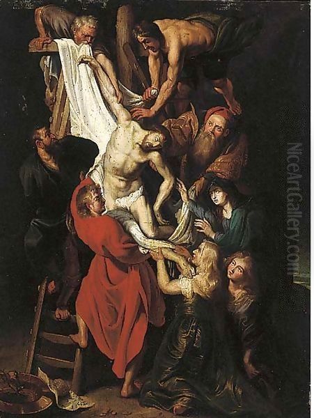 Descent from the Cross (centre panel) Oil Painting by (studio of) Rubens, Peter Paul