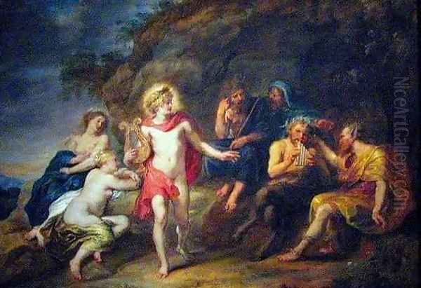 The Judgment of Midas Oil Painting by (studio of) Rubens, Peter Paul