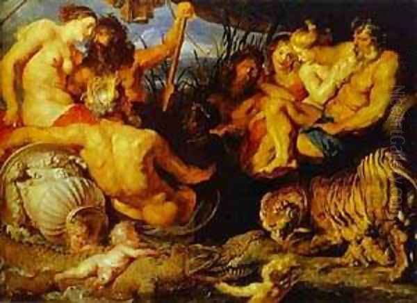 The Four Parts Of The World 1612-1614 Oil Painting by (studio of) Rubens, Peter Paul