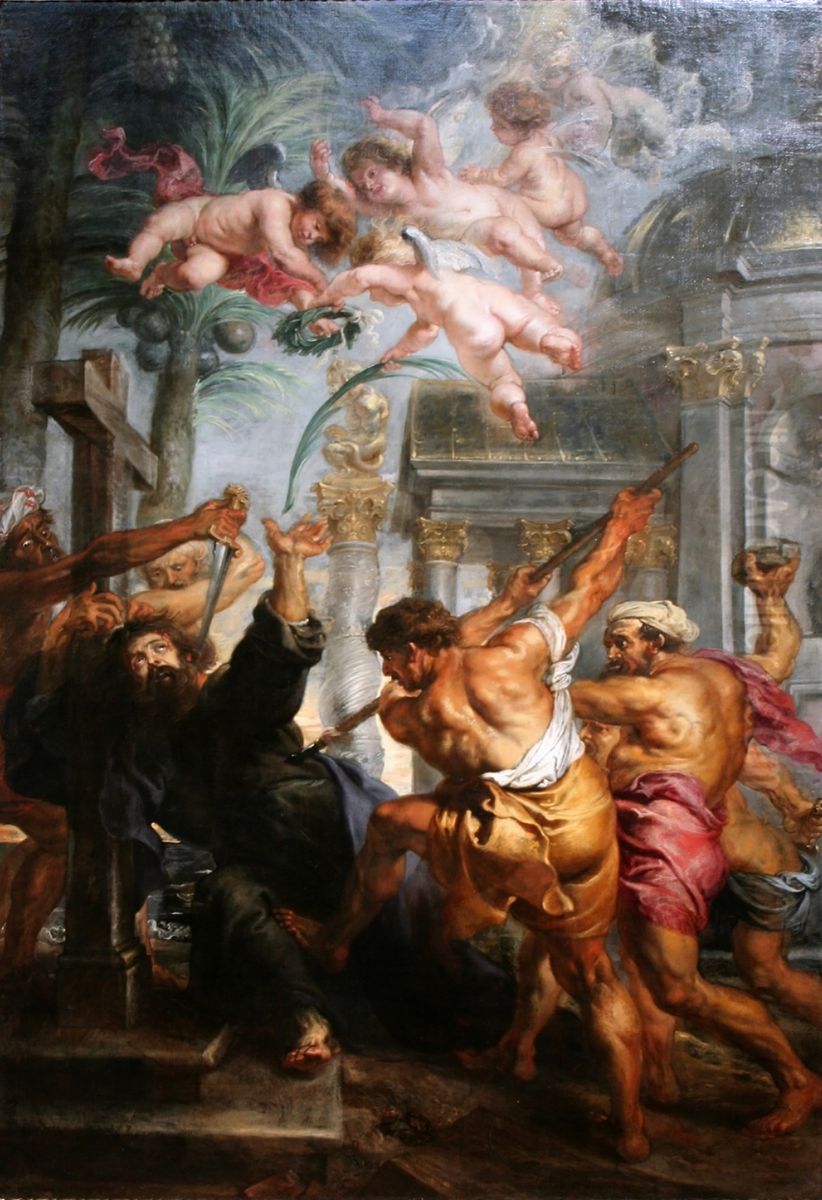 Martyrdom of St Thomas Oil Painting by (studio of) Rubens, Peter Paul