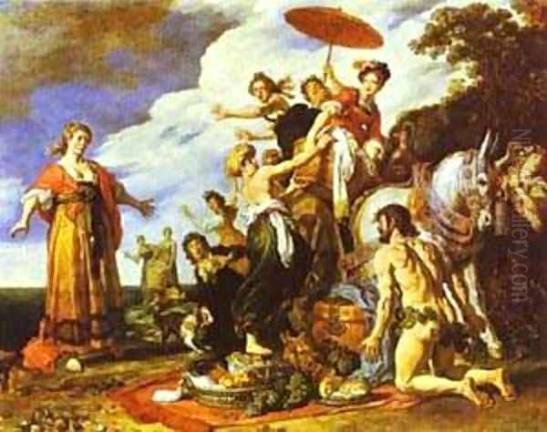 Odysseus And Nausicaa 1619 Oil Painting by (studio of) Rubens, Peter Paul
