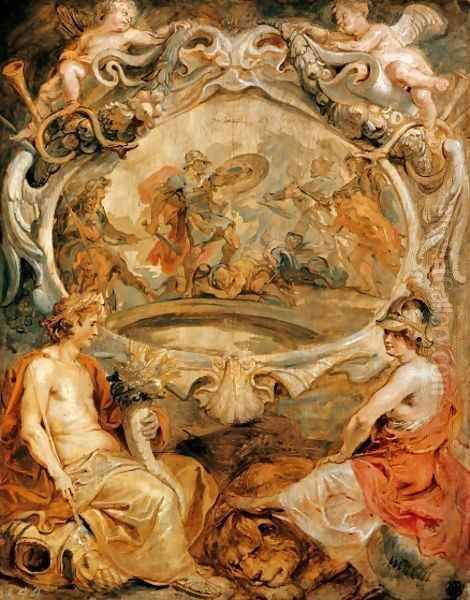 The Victory of Henry IV at Coutras 1628 Oil Painting by (studio of) Rubens, Peter Paul