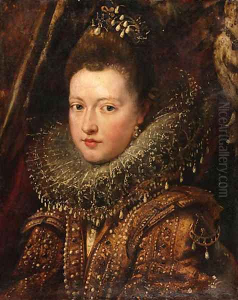 Portrait of Princess Margherita Gonzaga Oil Painting by (studio of) Rubens, Peter Paul