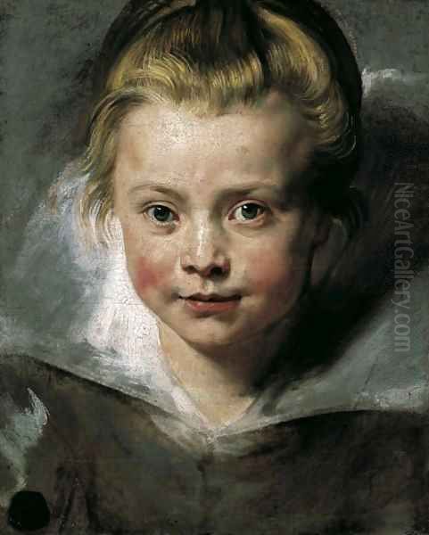 Portrait of Clara Serena Rubens c 1616 Oil Painting by (studio of) Rubens, Peter Paul