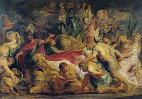 The Obsequies of Decius Mus Oil Painting by (studio of) Rubens, Peter Paul