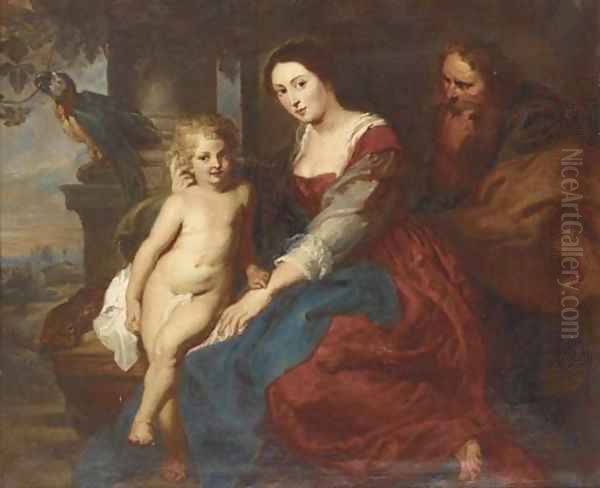 The Holy Family 2 Oil Painting by (studio of) Rubens, Peter Paul