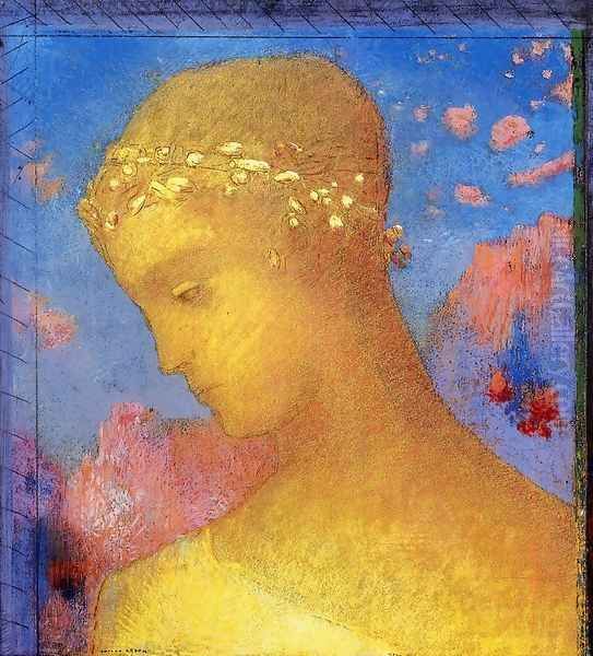 Beatrice Oil Painting by Odilon Redon