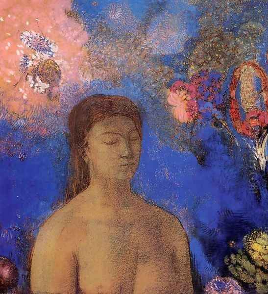 Closed Eyes4 Oil Painting by Odilon Redon