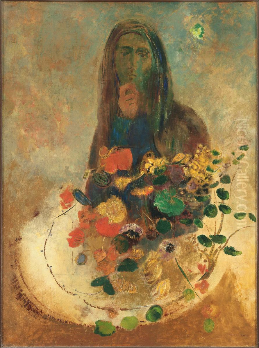 Mystery Oil Painting by Odilon Redon