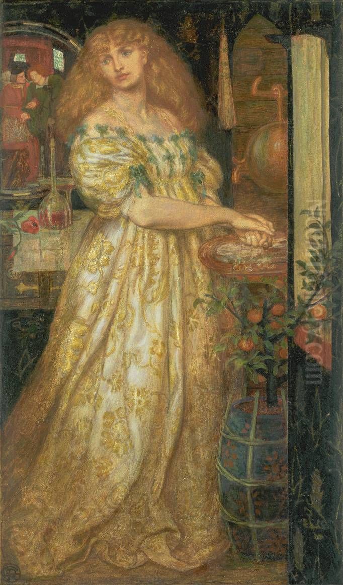 Lucrezia Borgia Oil Painting by Dante Gabriel Rossetti
