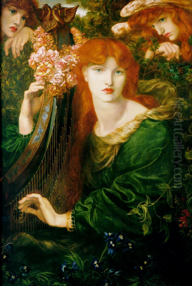 La Ghirlandata Oil Painting by Dante Gabriel Rossetti