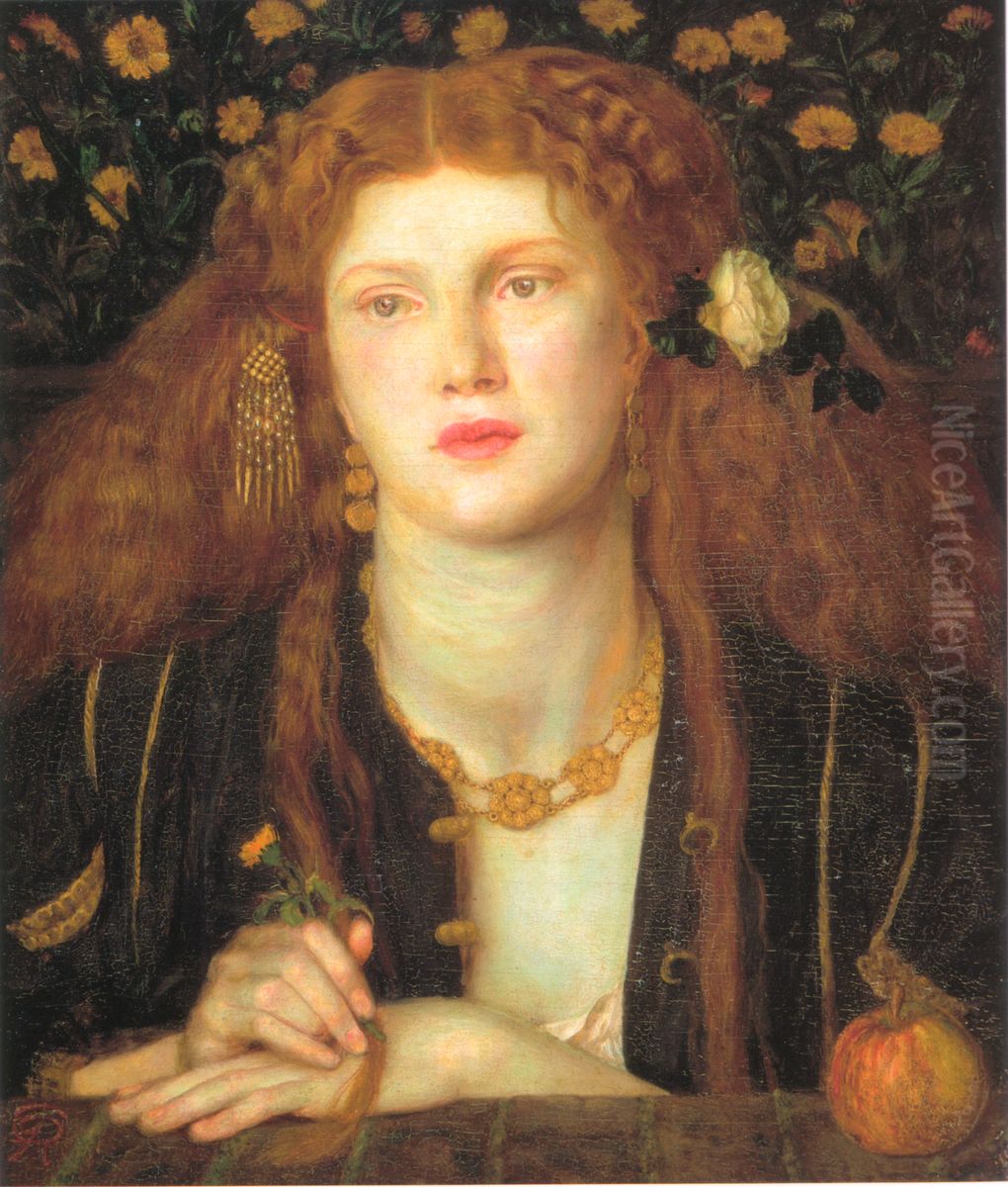 Bocca Baciata Oil Painting by Dante Gabriel Rossetti