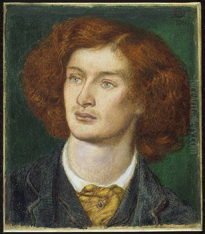 Algernon Charles Swinburne Oil Painting by Dante Gabriel Rossetti