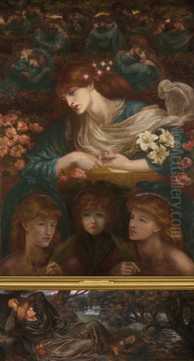 The Blessed Damozel Oil Painting by Dante Gabriel Rossetti