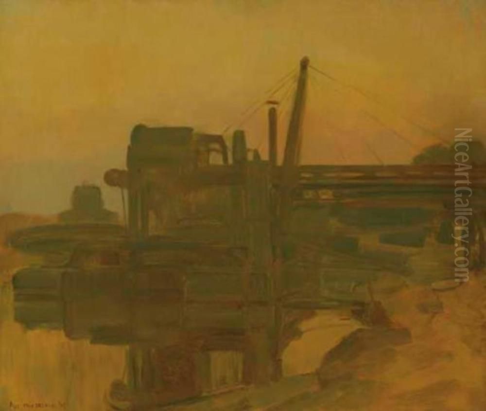 Dredge Iii Oil Painting by Piet Mondrian