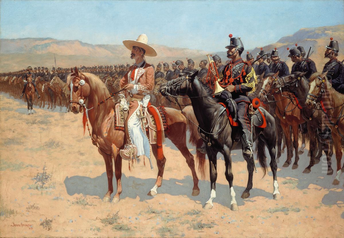 The Mexican Major Oil Painting by Frederic Remington