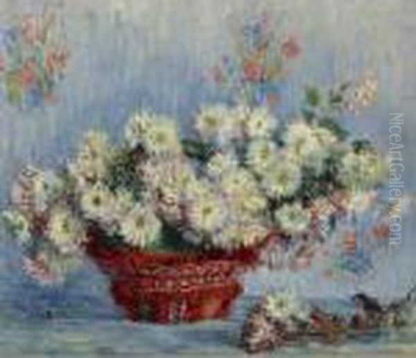 Property From A Private American Collection
 

 
 
 

 
 Chrysanthemes Oil Painting by Claude Oscar Monet