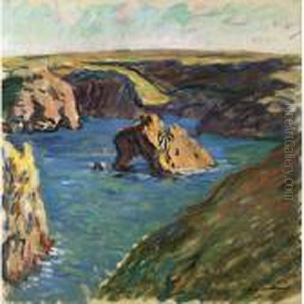 Property Of A Private British Collector
 

 
 
 

 
 Belle-ile Oil Painting by Claude Oscar Monet