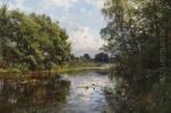 Hellebaek Oil Painting by Peder Mork Monsted