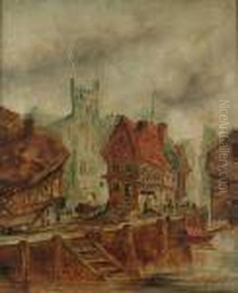 Ghent Oil Painting by Alfred Montague
