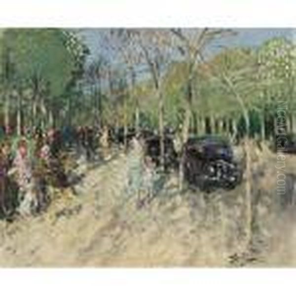 Le Printemps Au Bois Oil Painting by Pierre Eugene Montezin