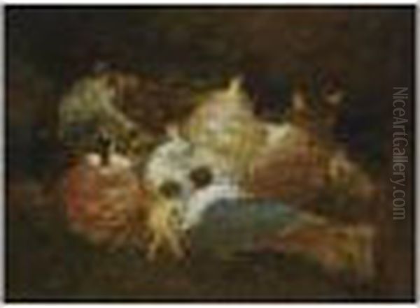 Jardin D'amour Oil Painting by Adolphe Joseph Thomas Monticelli