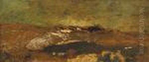 Paysage, Esquisse Oil Painting by Adolphe Joseph Thomas Monticelli