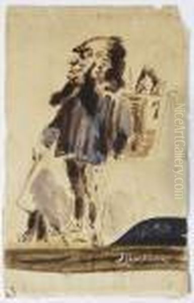 Femmes Au Jardin Oil Painting by Adolphe Joseph Thomas Monticelli