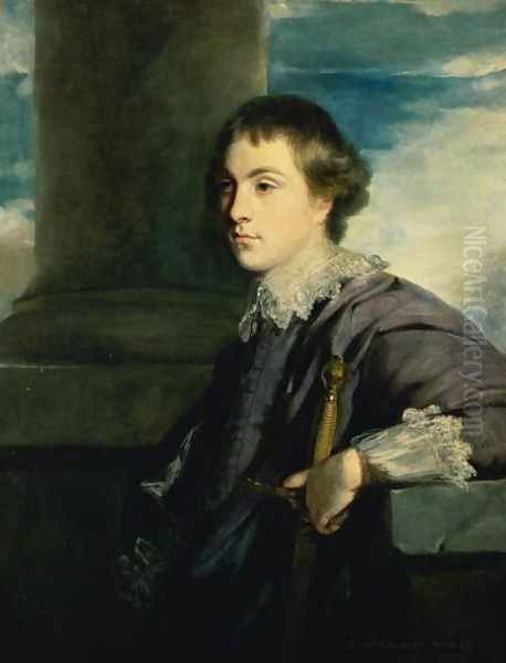 Portrait of John Charles Spencer, 3rd Earl, Lord Althorp 1782-1845 1759 Oil Painting by Sir Joshua Reynolds