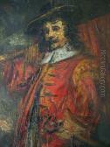 Lepage- Faggott Gather And A Wayfarer Oil Painting by Adolphe Joseph Thomas Monticelli