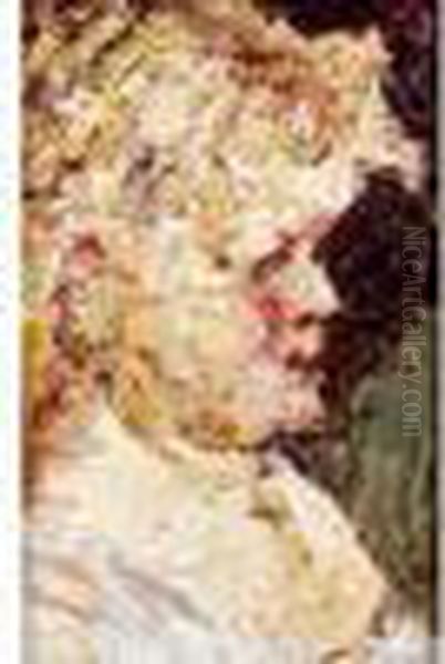 Portrait D'enfant Oil Painting by Adolphe Joseph Thomas Monticelli