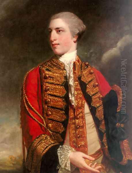 Portrait Of Charles Fitzroy 1st Baron Southampton (1737 1797) Oil Painting by Sir Joshua Reynolds