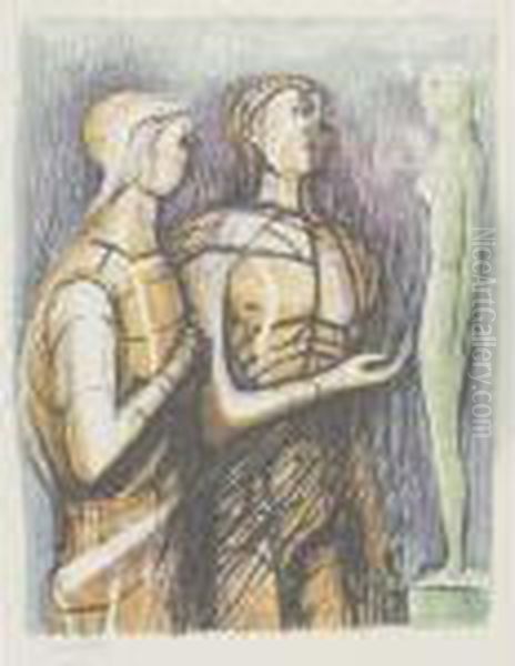 Promethee Oil Painting by Henry Moore
