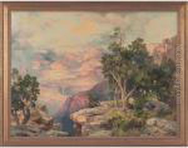 Grand Canyon, 
From Hermit Rim Road Oil Painting by Thomas Moran