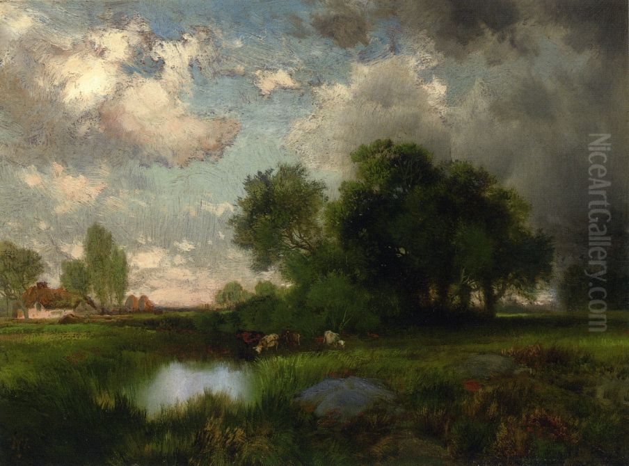 Passing Shower Oil Painting by Thomas Moran