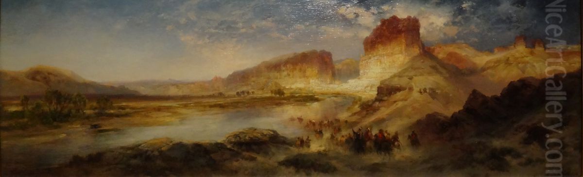Green River, Wyoming Oil Painting by Thomas Moran