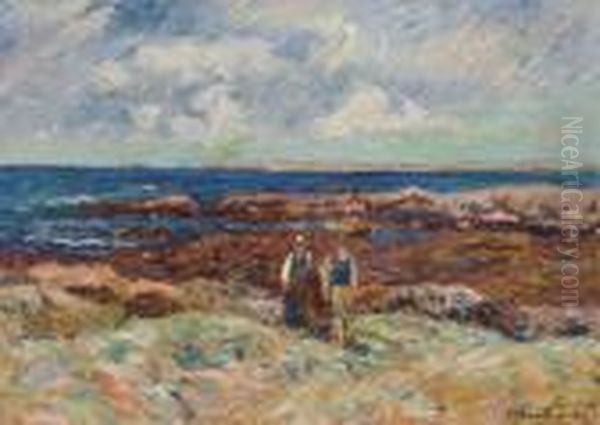 La Pointe De Beg Er Morz Oil Painting by Henri Moret