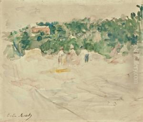 La Moisson A Bougival Oil Painting by Berthe Morisot
