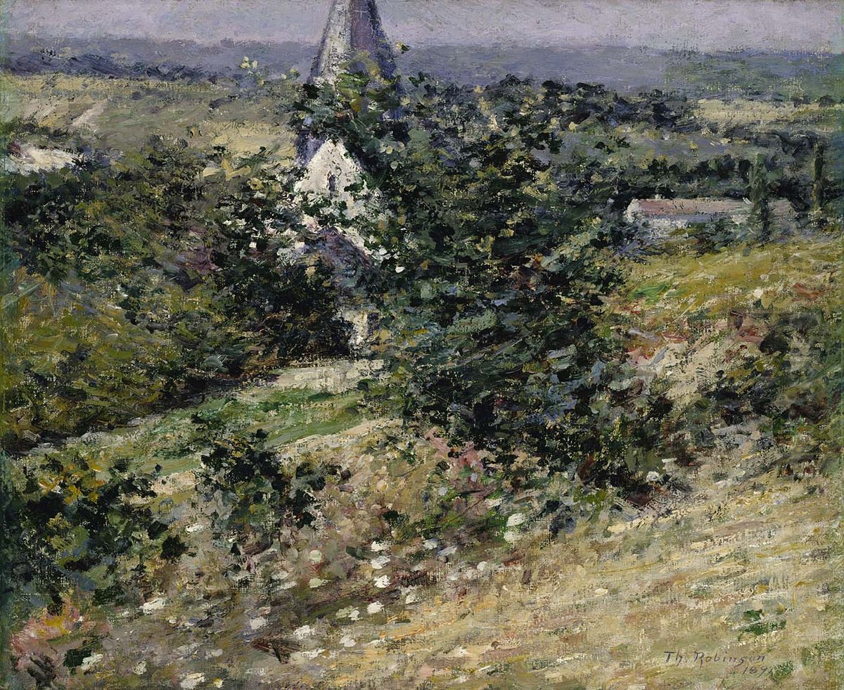 Old Church at Giverny Oil Painting by Theodore Robinson