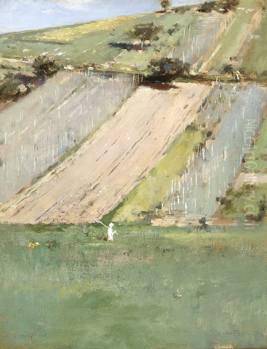 Valley of the Seine, Giverny Oil Painting by Theodore Robinson