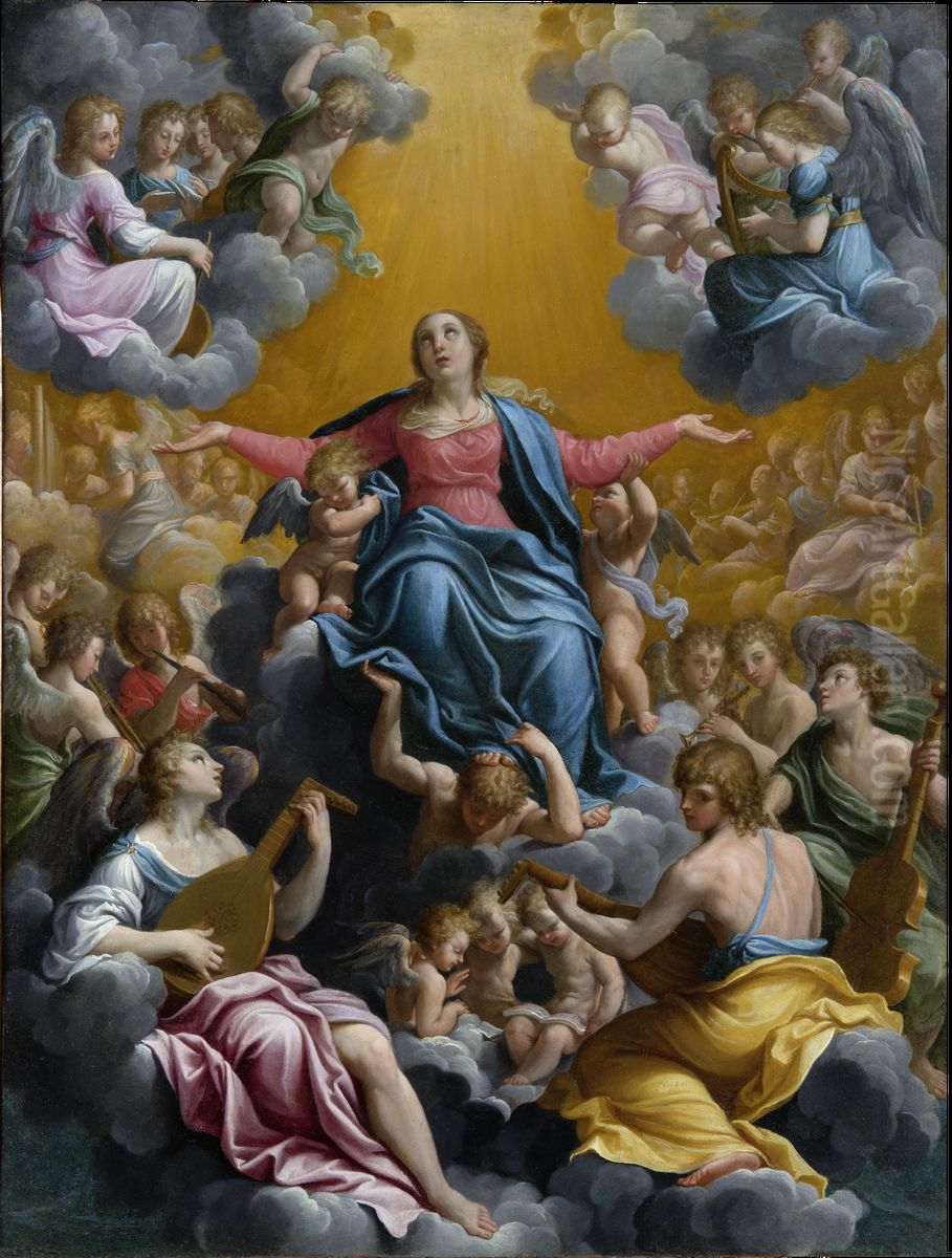 Assumption of the Virgin Oil Painting by Guido Reni