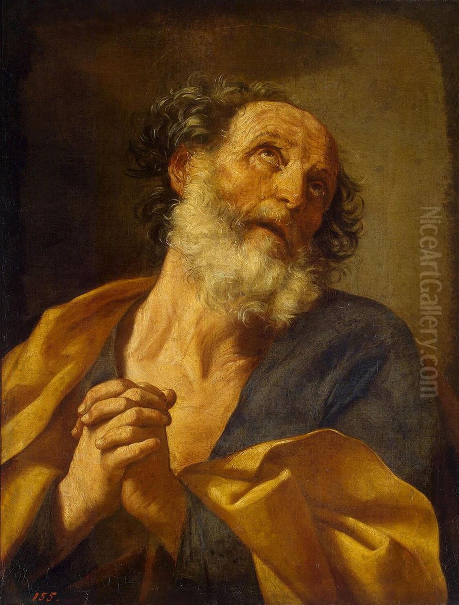 Repentance of St Peter Oil Painting by Guido Reni