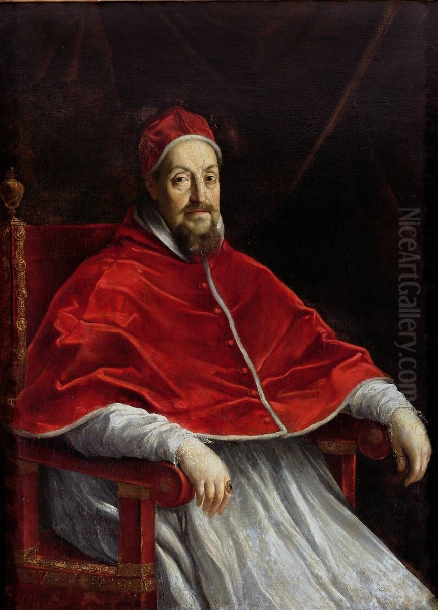 Portrait of Pope Gregory XV Oil Painting by Guido Reni