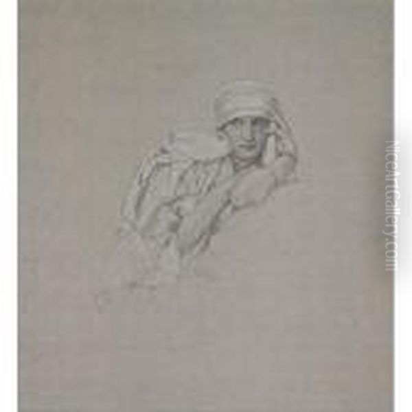 Jaroslava Mucha Oil Painting by Alphonse Maria Mucha