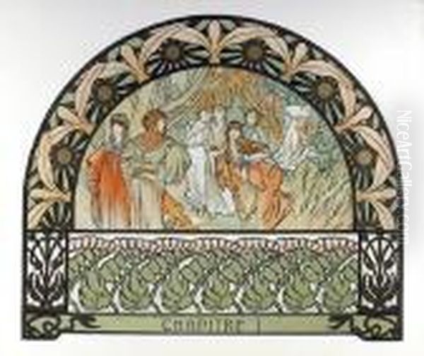 Arabian Nights, 61
 1982 Oil Painting by Alphonse Maria Mucha