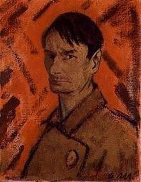 Selbstbildnis Oil Painting by Otto Mueller